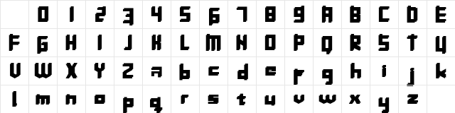 InavelTjockaSlakten Regular Character Map InavelTjockaSlakten Regular Character Map