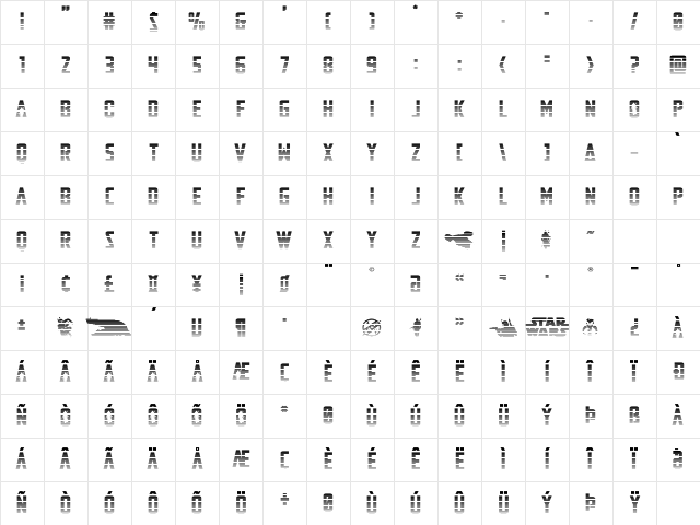 Mandalore Gradient Regular Character Map Mandalore Gradient Regular Character Map