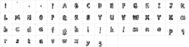 Inlines Rough Character Map Inlines Rough Character Map