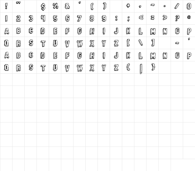 -banhart- ver : 007 Regular Character Map