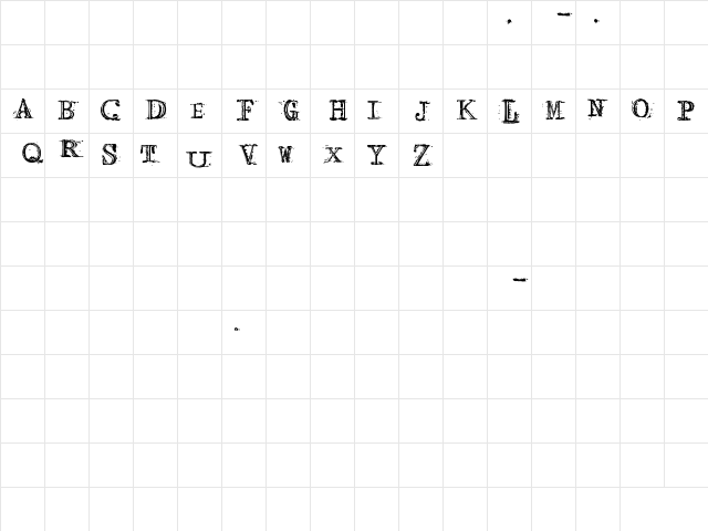 Arcade Fire Regular Character Map