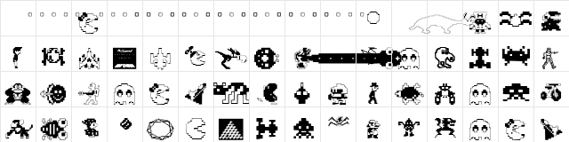 Arcade Regular Character Map Arcade Regular Character Map