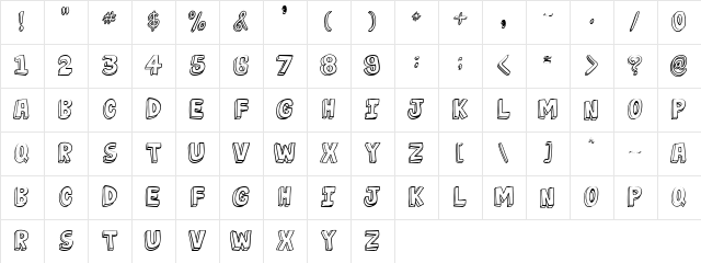 jabjai Light Character Map