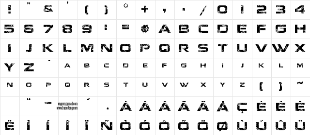 Jacinto Sans Regular Character Map