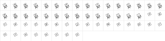 JackInTheBox_KG Regular Character Map