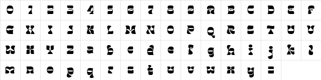Janger Regular Character Map Janger Regular Character Map