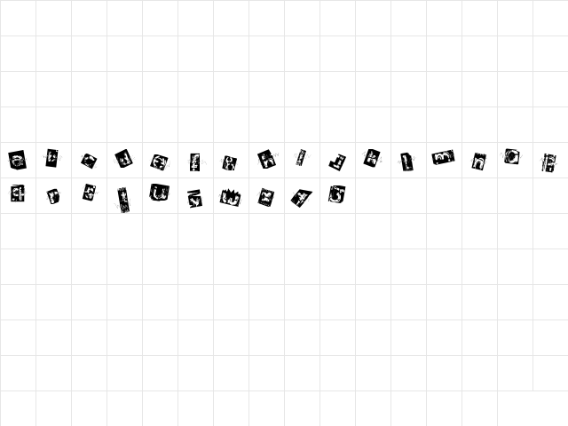 archierotick Regular Character Map archierotick Regular Character Map