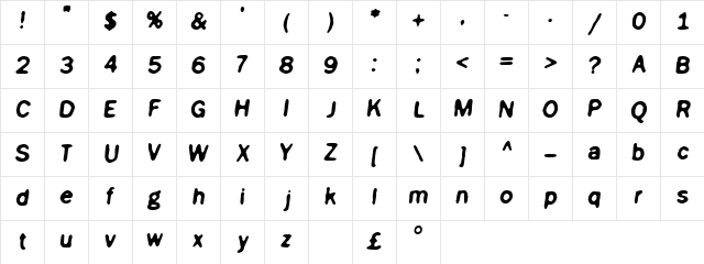 Jigger Regular Character Map Jigger Regular Character Map