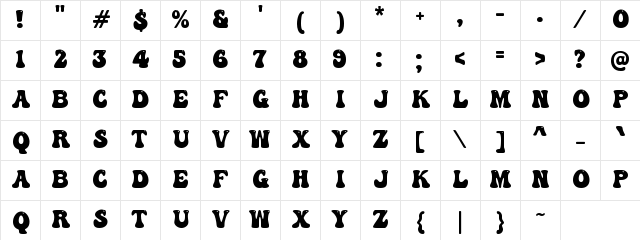 a Abstract Groovy Regular Character Map