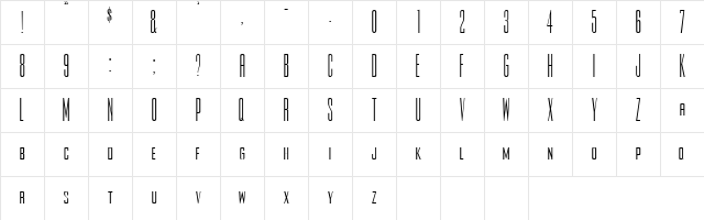 Joe 9 Plain Character Map