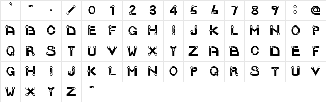 JOINT E Character Map JOINT E Character Map