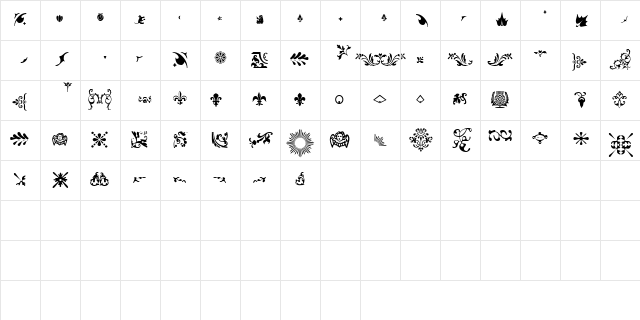 JournalDingbatsFiveSSK Regular Character Map JournalDingbatsFiveSSK Regular Character Map