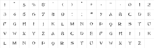 Marginal Regular Character Map