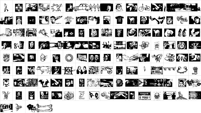 3-2-1-jungbats Regular Character Map