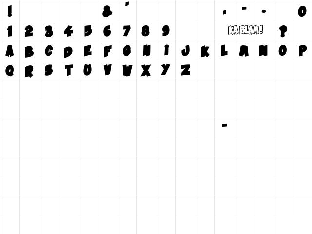 Ka Blam Under Regular Character Map Ka Blam Under Regular Character Map