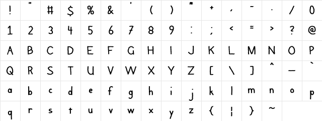 Argaila Regular Character Map