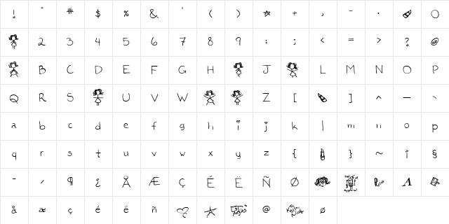 Kaileen Regular Character Map Kaileen Regular Character Map