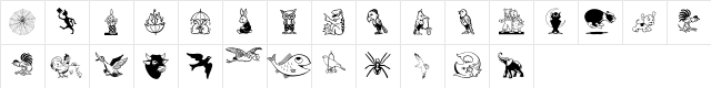 Karen Helenes Dingbats Regular Character Map