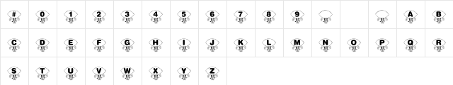 KR Foo'ball Regular Character Map