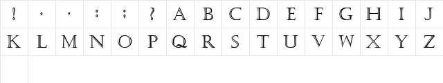 Kaste Regular Character Map Kaste Regular Character Map