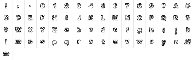 Katalyst active BRK Regular Character Map
