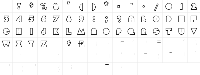 Argot Display Caps SSi Regular Character Map Argot Display Caps SSi Regular Character Map