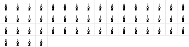 KR Frankie's Bride Regular Character Map