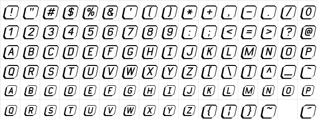 Keyboard Italic Character Map Keyboard Italic Character Map