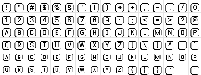 Keyboard Regular Character Map Keyboard Regular Character Map