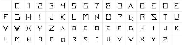 Accedent Regular Character Map Accedent Regular Character Map