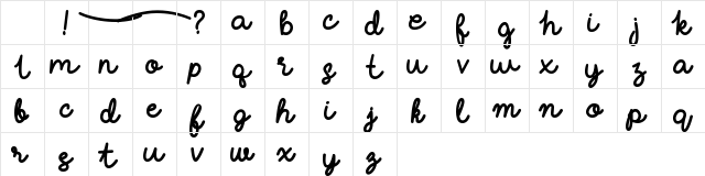 Millennial Solstice Regular Character Map Millennial Solstice Regular Character Map