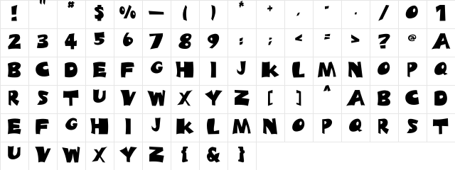 04 Regular Character Map
