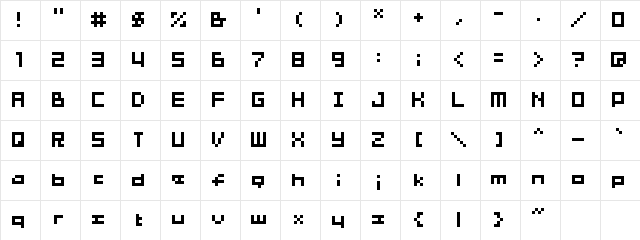 04b 03b Character Map