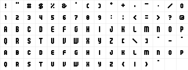04b_25 Regular Character Map