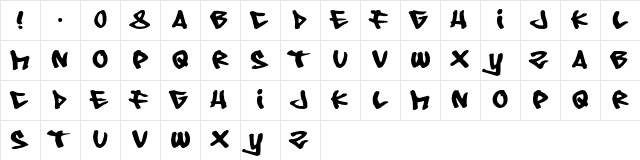 08 Underground Regular Character Map