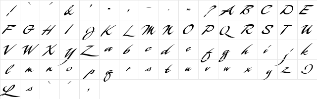 1 WarBird DNA Regular Character Map