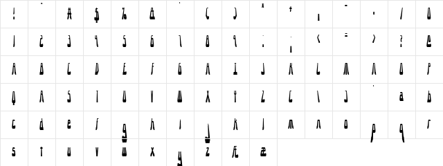 10.15 Saturday Night (BRK) Regular Character Map