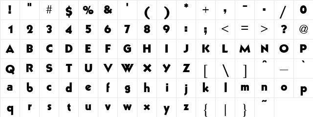 11 Regular Character Map