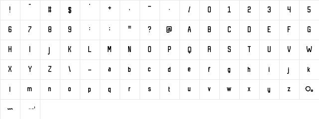 13/5Atom Sans Regular Character Map