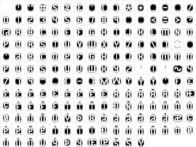 18 Holes BRK Normal Character Map 18 Holes BRK Normal Character Map