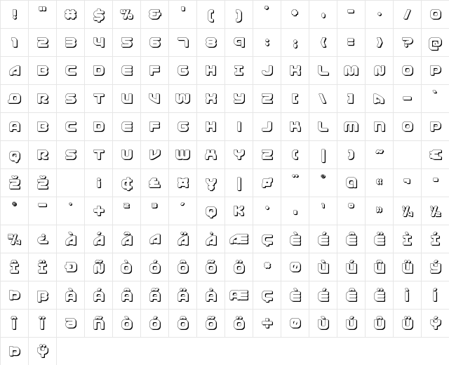 1st Enterprises 3D Regular Character Map 1st Enterprises 3D Regular Character Map
