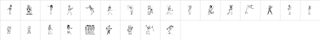 26WOMAN 1 Character Map
