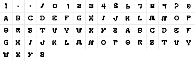 2770 BABY Character Map