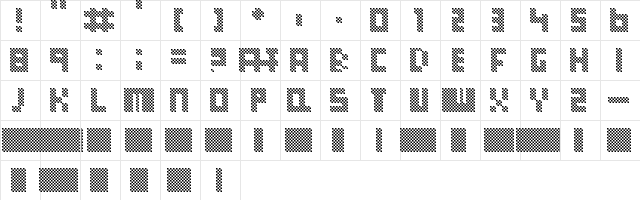28 Sys Regular Character Map