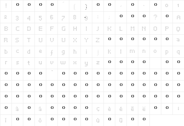 2BubbleBath Regular Character Map