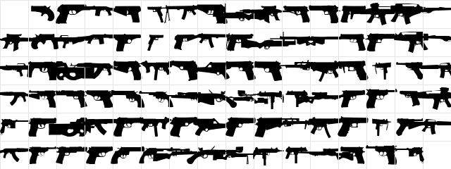 2nd Amendment Regular Character Map