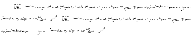 2Peas Back to School Regular Character Map 2Peas Back to School Regular Character Map