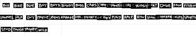 2Peas Blocks - Boys 2Peas Blocks - Boys Character Map