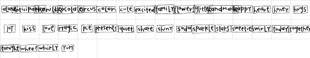 2Peas Blocks - Happy 2Peas Blocks - Happy Character Map