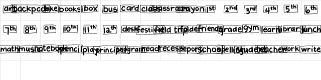 2Peas Blocks - School 2Peas Blocks - School Character Map